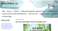 Desktop Screenshot of accessprofilesblog.com