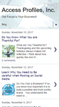Mobile Screenshot of accessprofilesblog.com